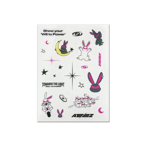 ATEEZ Official Tour Merch Temporary Sticker Sheet