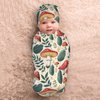 Jarverce Mushroom Swaddle Blanket, Colorful Unisex Baby Stuff, Soft Sleeping Bag Sack, Mushroom Baby Items Stuff