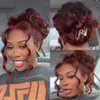 XTERFSTY Long 30 Inch Reddish Brown 5x5 HD Lace Closure Wigs Human Hair 180% Density 33B Body Wave Lace Front Wigs Human Hair Glueless Body Wave Closure Wigs For Women Pre Plucked with Baby Hair