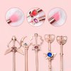 CuteBrush Sailormoon Makeup Brush Set w/Pouch - Rose Gold Cosmetic Brushes With Sailormoon Gems(MJ-155)