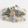 Mistofu Hair Barrettes - Copper Wire Flower Crystal Hair Clips - 3.93inch Hand-woven High-level design Barrettes - Lightweight Nonslip for Daily Party