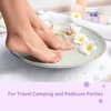 BPrettier Foot Soak Flower Soap Sheets Pedicure Foot Soaks for Softens Calluses Moisturizing Relaxing Feet Pedi Party, Birthdays, Sleepovers Use (Lavender)