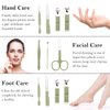 Manicure Set, Nail Clipper Kit, Nail Clipper Set, Nail Care Kit,8 In 1 Professional Manicure Kit Grooming Kit, Stainless Steel Facial Pedicure Care Tool, Easter Basket Stuffers for Men Teens