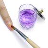 Crystal Disinfection Glass Cup Acrylic Liquid Powder Dappen Dish with Stainless Steel Metal Lid Glassware Tool For Nail Art,HJ-NAPB028