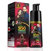 Siso Permanent Hair Color Shampoo Pump pack, Natural Black 180ml | No Skin Stain, No Ammonia, No Parabens