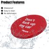 4Pcs Car Cup Holder Coasters, Don't Fuck up My Car Please, Universal Non-Slip Cup Holder Embedded Decorative Funny Coaster, Vehicle Interior Accessories Universal for Car, SUV, Truck(Red)