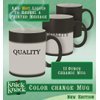 0% Vegan - 11oz Magic Color Changing Mug, MatteBlack