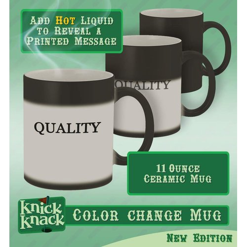 0% Vegan - 11oz Magic Color Changing Mug, MatteBlack