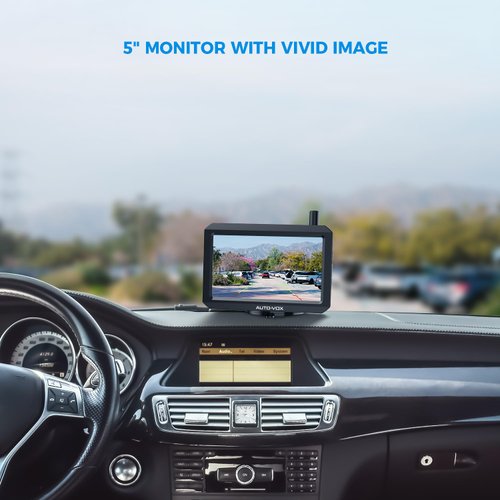 AUTO-VOX W7 Digital Wireless Backup Camera with 5" HD Monitor, Back Up Camera Systems for Truck with IP69 Waterproof & Super Night Vision, Durable Back up Camera for Cars,SUV,Pickup