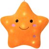 DearSun 13''Creative Twinkle Star Colorful Night Light Plush Pillows Light up Night Stuffed Toys Perfect for Birthday Christmas Holiday Valentines (Orange)