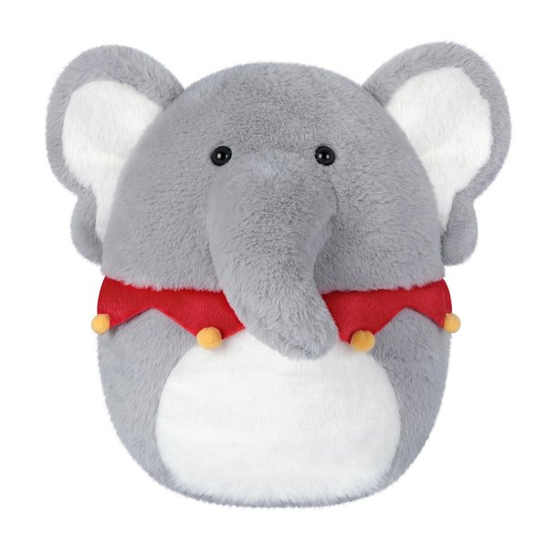 SuzziPals 14" Kawaii Stuff Elephant Plush Pillows, Plushy Elephant Stuffed Animals for Squish& Cuddle, Plushies Elephant Decor Pillows, Elephant Gift, Birthday Gifts Elephant Stuff for Teen Girls Boys