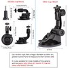 ASOCEA Action Camera Suction Cup Mount Windshield Camera Holder Tripod Adapter with Screw Compatible with Gopro Hero 11 10 9 8 7 6/AKASO EK7000/Brave 4/Dragon Touch/DJI OSMO Action/Insta360 X3 x2