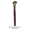 Tootloo Professional High PRO Flawless Powder Brush 2-Tone (Off-White and Light Brown) synthetic bristles 7" Black Wooden Handle. For eye shadow, blush, powder, foundation, and lips. (Lavender)