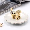 Luxury Porcelain Adorable Dog Ring Holder, Ceramic Jewelry Tray, Bracelets Plate, Dessert Dish - Perfect for Holding Small Jewelries, Rings, Necklaces, Earrings, Bracelets, Trinket etc.