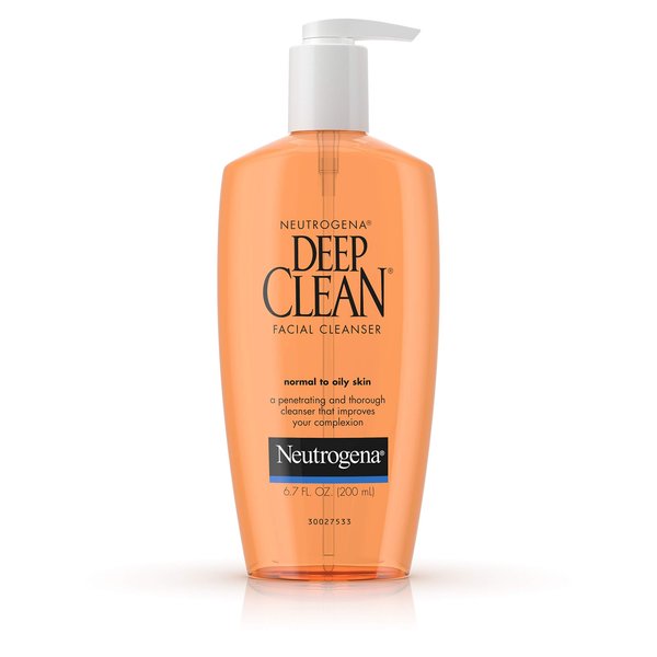 Neutrogena Deep Clean Facial Cleanser, Normal to Oily Skin, 6.7 Ounce