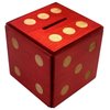 Puzzle Box Enigma Dice Cube - Money and Gift Holder in a Wooden Magic Trick Lock with Hidden Compartment Piggy Bank Brain Teaser Game (Red)