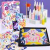TNOONE Animal Sand Art Kits for Kids,DIY Crafts for Kids Ages 4-8,Color Sand Art Pictures,Art Crafts Learning Toys,Ideal Gifts for Girls
