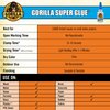 Gorilla Super Glue 15 Gram, Clear, (Pack of 3)