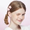 20 Pack Mini Flower Hair Clips Cute Hair Barrettes Small Flower Claw Clip Bangs Hair Pin Floral Shape Hair Accessories for Thin Hair Women and Girls (10 Colors)
