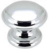 Cosmas 10 Pack 4251CH Polished Chrome Cabinet Hardware Round Knob - 1-3/8" Diameter - Wide Base
