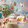 Firefairy 18Pcs Fairy Hanging Swirls, Pre-assembled Fairy Birthday Decorations for Kids, Fairy Themed Ceiling Streamers, Fairy Baby Shower Hanging Decor
