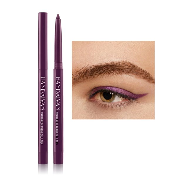 Kyannkara Liquid Eyeliner Waterproof Colorful Matte Glitter Neon Eyeliner Pencil Pigmented Smudgeproof Long Lasting Gel Eye Liner (Shine Y17)