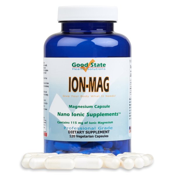 Good State ION-MAG - Ionic Magnesium Capsules - (115 mg Each Serving) (120 Veggie Capsules)