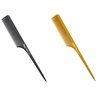 Diane 9" Thick Rat Tail Comb, 6 Bone & 6 Black