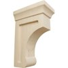 Ekena Millwork BKTW02X04X06GORW Small Gomez Wood Wood Brackets, 2 1/2"W x 4"D x 6"H , Rubberwood
