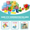 Affandi 48 Pcs Tetra Tower Balance Stacking Blocks Game, Tetra Tower 3D Game for 2+ Players, Perfect Tower Stack Game for Kids, Teens & Adults Family, Party, Toys & Gift.