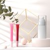 50 PCS Empty long slim 15ml squeeze pink lip gloss tubes lip oil sofe lipgloss tubes (pink lid)
