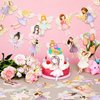 Affrolling 4 Pcs Fairy Party Decorations Fairy Party Banner Flower Fairy Hanging Banners Fairy First Birthday Party Favors Fairy Cutout Decorations for Fairy Tale Theme