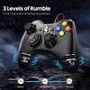 VOYEE PC Controller, Wired Controller Compatible with Microsoft Xbox 360 & Slim/PC Windows 10/8/7, with Upgraded Joystick, Double Shock | Enhanced (Black)