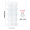 JIEHENG 500Pcs Double Sided Dot Stickers Removable,0.8" Adhesive Putty Stickers,Adhesive Dots,Anti-Slip, Ideal for Scrapbook, Crafts & DIY(500, 10mm+20mm)