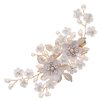 Bridal Crystal Rhinestone Hair Accessories: Pearl Flower Barrettes, Headpieces, and Hair Pins for Women and Girls