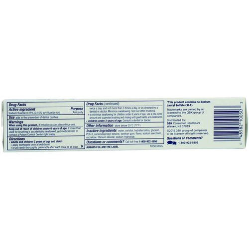 biotène Gentle Formula Fluoride Toothpaste, Fresh Mint 4.3 oz (Pack of 2)