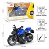 Ming You Motorcycle Toy - Motorcycle Toys for Kids 3-5 5-8,Mini Toy Motorcycles with Lights and Sounds for 3 + Years Old Boys and Girls (Blue)