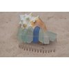 Sea Foam and Cornflower Blue Sea Glass Hair Comb