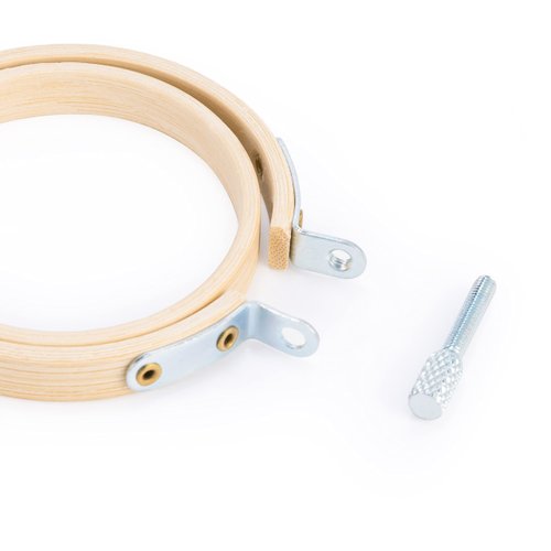 Caydo 10 Pieces 2.5 Inch Mini Embroidery Hoops Bamboo Circle, Cross Stitch Hoop for Embroidery, Art Craft Handy Sewing, and Christmas Decoration