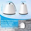 Outdoor Faucet Covers for Winter 2 Pack, Foam Outdoor Faucet Cover for Freeze Protection, Reusable Spigot Covers Winter Insulated, Outside Hose Bib Cover for Winter Insulation