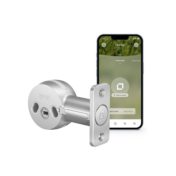 Level Bolt Smart Deadbolt Lock - Convert Your Existing Door Lock Into a Smart Lock for Keyless Lock Entry, App-Enabled Bluetooth Lock with Smartphone Access - Works with iOS, Android and Apple HomeKit
