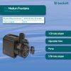 Beckett Corporation 7206610 Fountain Submersible Water Pump, Maximum Flow of 290 Gallons Per Hour, Black