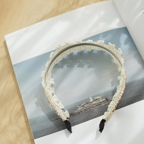 ISeaHuan Boho Headbands For Women Flower Embroidery Hair Bands Wide Vintage Ethnic Hair Hoops Floral Bohemian Hairband Stylish Accessories for Women and Girls