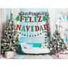 Feliz Navidad Banner Christmas, Red Green Glitter Mexican Spanish Christmas Banner, Christmas Garland, Feliz Navidad Decorations for Home, Christmas Party Mantel Fire Place Decorations (Pre-assembled)