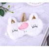 2 Pack Cute Animal Sleep Mask for Girls Cute Unicorn Soft Plush Blindfold Sleep Masks Eye Cover for Women Girls Travel Nap Night Sleeping