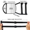 Lifronkit Universal Clip-on Towing Mirrors Extension Towing Mirror 360 Degree Rotation Adjustable Dual View Tow Mirror for Vehicle Car Truck Trailer, 2 Pieces