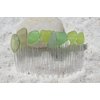 Sea Glass in Shades of Green Hair Comb