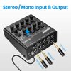 Moukey Audio Mixer Line Mixer, DC 5V, 8-Stereo Ultra, Low Noise 8-Channel for Sub-Mixing, Ideal for Small Clubs or Bars, As Guitars, Bass, Keyboards Mixer, 2022 New Version-MAMX3
