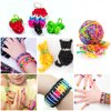HTVRONT Rubber Band Bracelet Kit - 23 Colors Loom Bracelet Making Kit for Kids, Durable Loom Bands Kit for Beginners Girls Boys Birthday Parties Creativity Gift Art Craft Kit, Loom Bracelet Kit