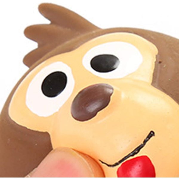 Brown Pet Dog Squeaky Toy, Lovely Monkey Shape Latex Chew Squeaker Toy, Chewing Teeth Cleaning and Training Toy for Dogs Monkey Dog Squeak Toys Pet Supplies